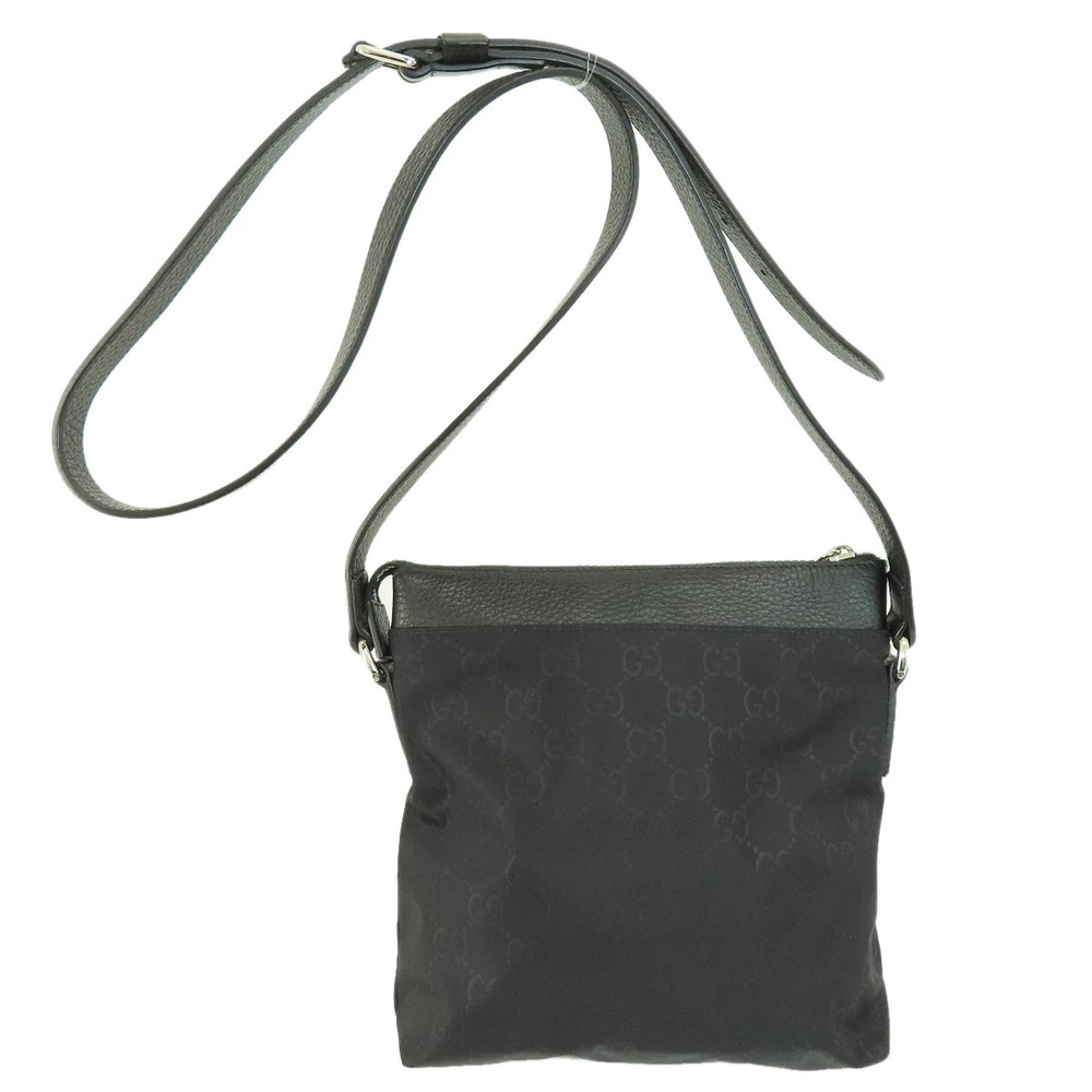 Gucci messenger Black bag GG canvas shoulder